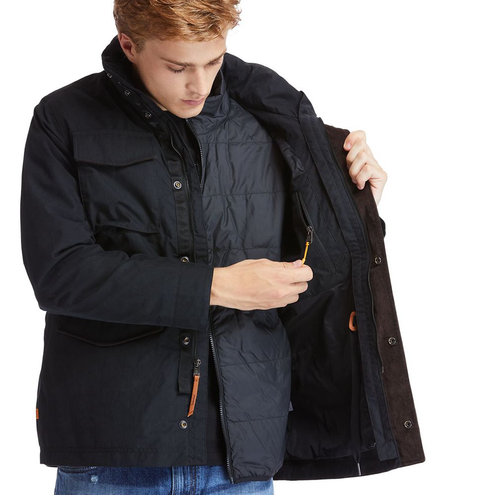 Chaquetas Timberland Argentina Hombre - Snowdon Peak 3-In-1 M65 Waterproof - Negras - VQRMUJ-912